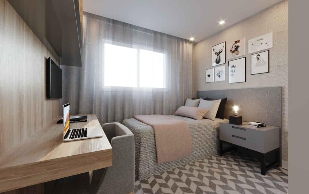 Dormitório 2 • 107 m² 