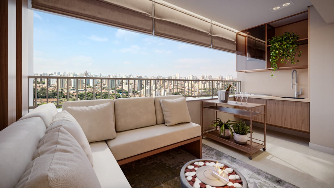 Varanda gourmet • 99 m²