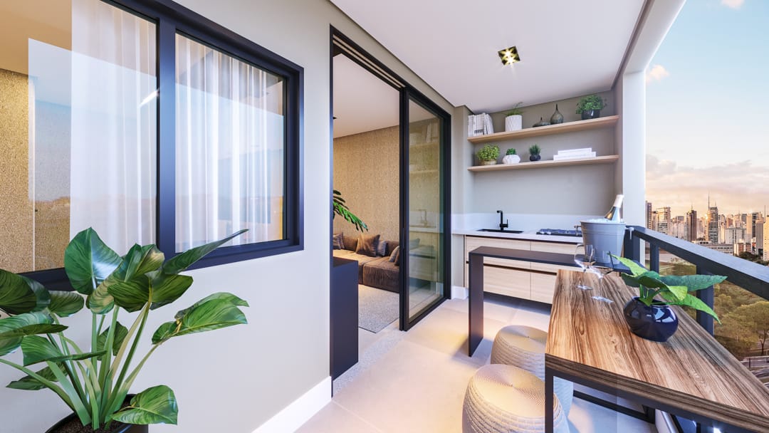 Varanda gourmet • 46 m²