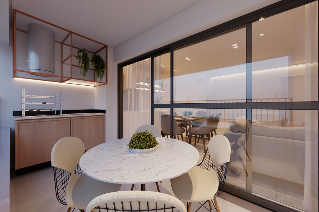 Varanda gourmet • 100 m²