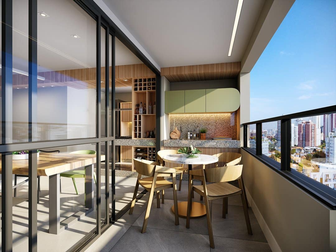 Varanda gourmet • 97 m²