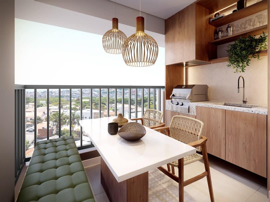 Varanda gourmet • 76 m²