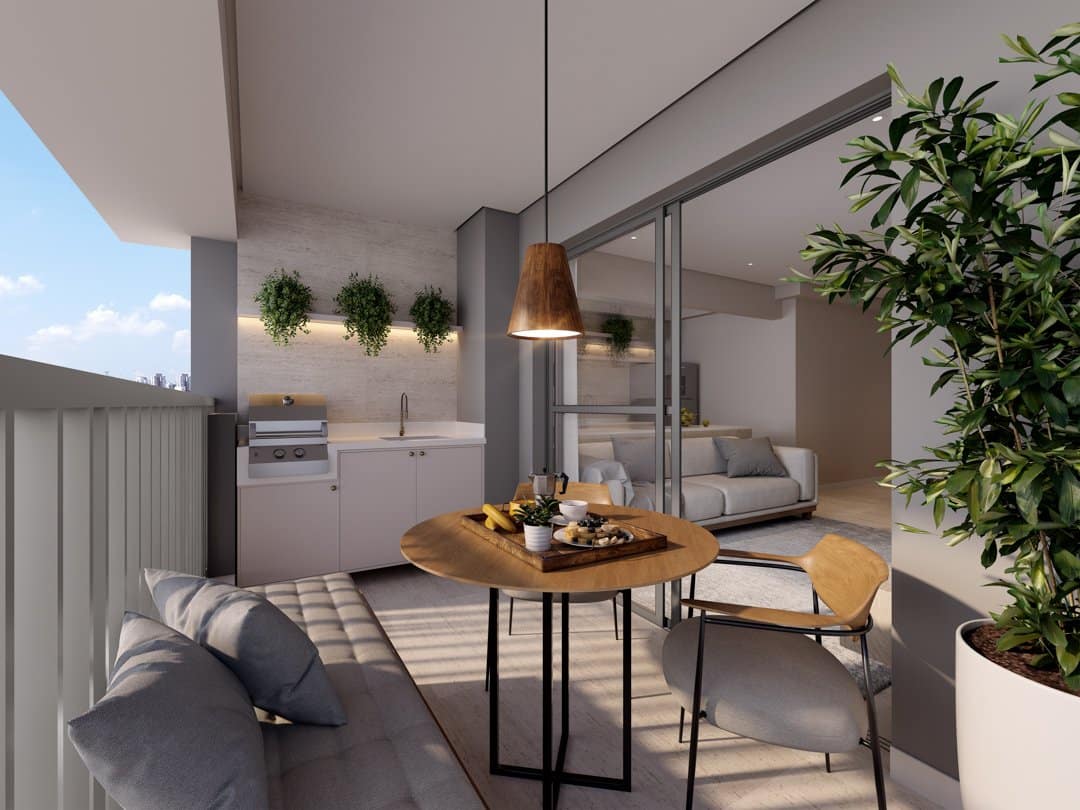 Varanda gourmet • 106 m²