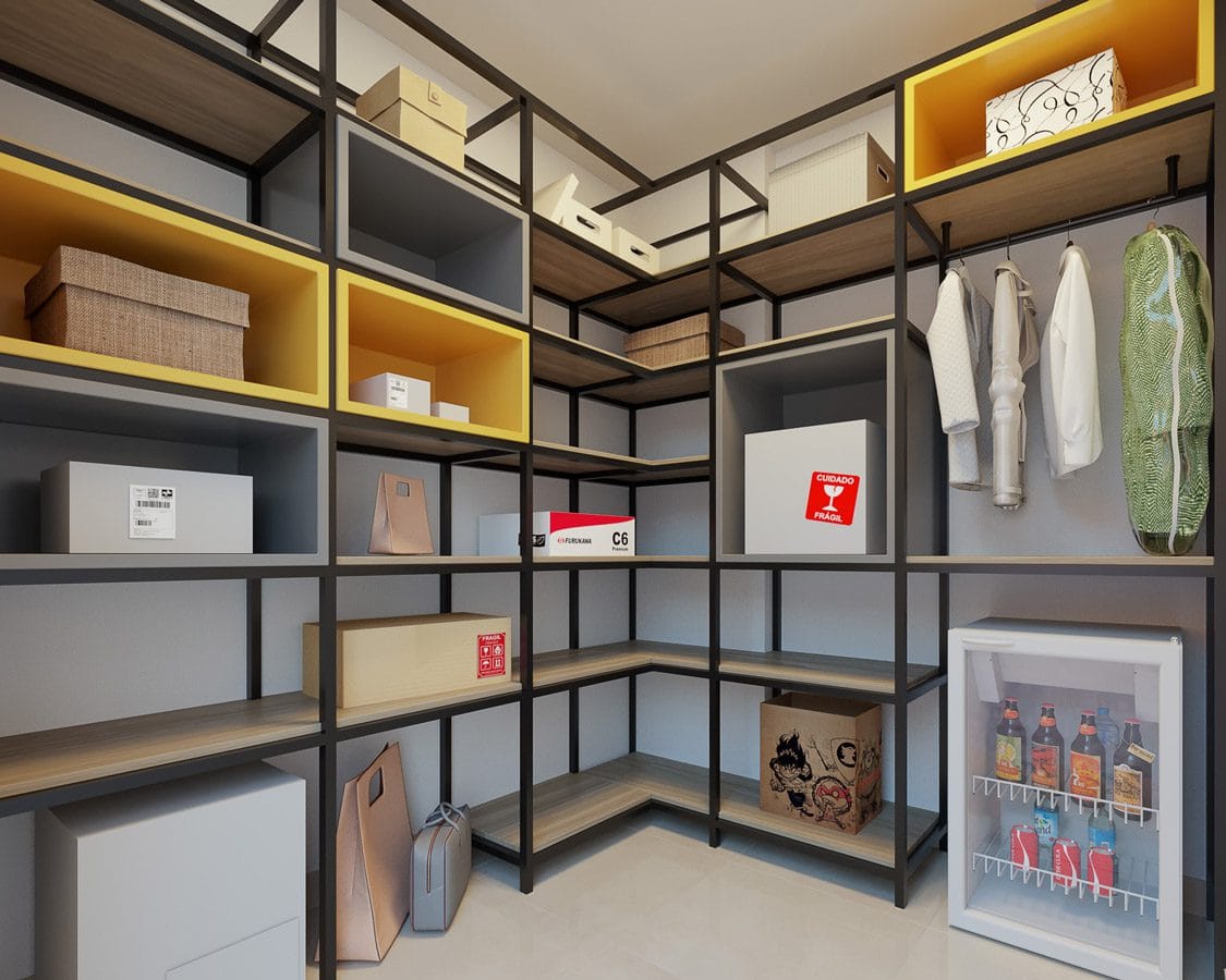 Portaria com lockers